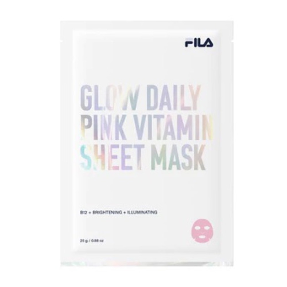 FILA Glow Daily Pink Vitamin Sheet Mask (4 Sheets)